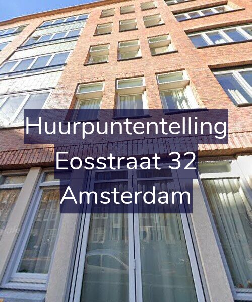 Foto gevel Huurpuntentelling voor Eosstraat 32, Amsterdam