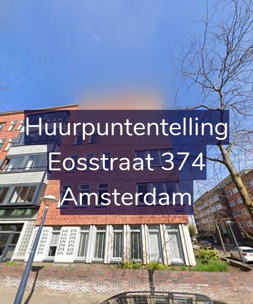 Foto gevel Huurpuntentelling voor Eosstraat 374, Amsterdam