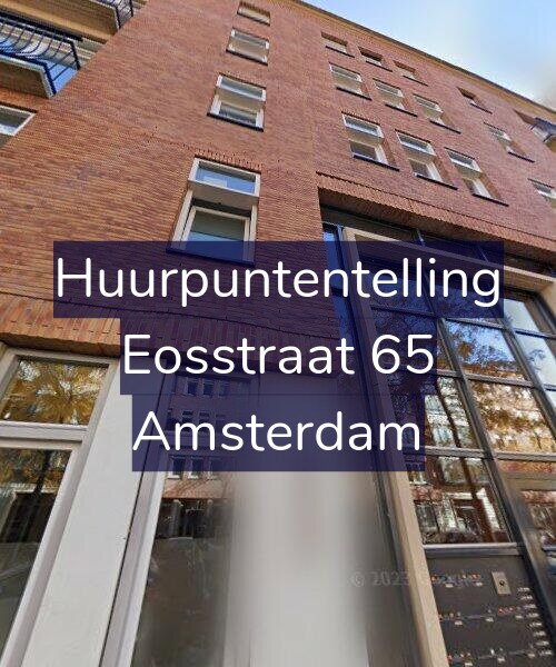 Foto gevel Huurpuntentelling voor Eosstraat 65, Amsterdam