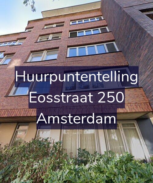 Foto gevel Huurpuntentelling voor Eosstraat 250, Amsterdam