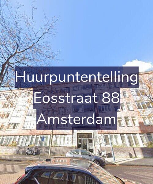 Foto gevel Huurpuntentelling voor Eosstraat 88, Amsterdam