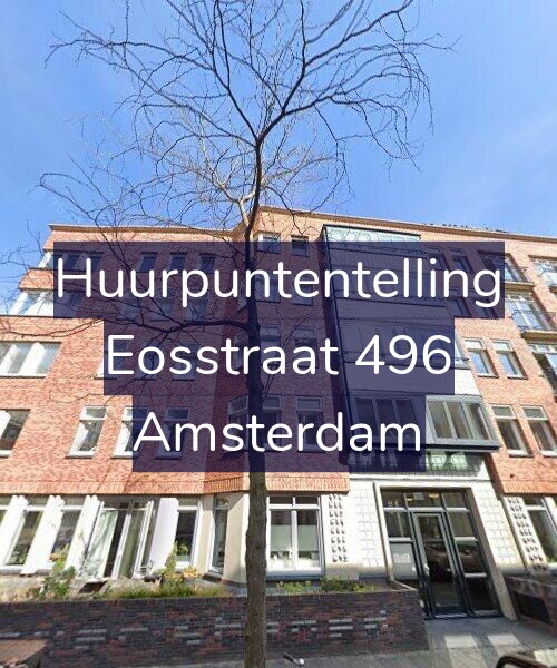 Foto gevel Huurpuntentelling voor Eosstraat 496, Amsterdam