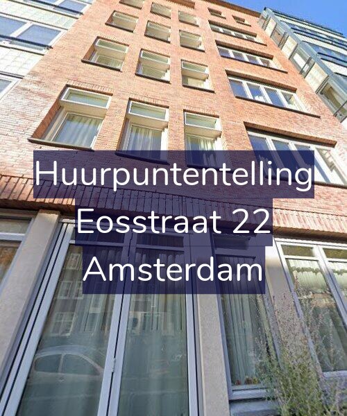 Foto gevel Huurpuntentelling voor Eosstraat 22, Amsterdam