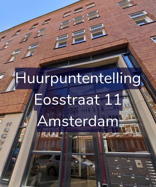 Foto gevel Huurpuntentelling voor Eosstraat 11, Amsterdam
