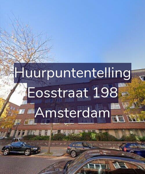 Foto gevel Huurpuntentelling voor Eosstraat 198, Amsterdam