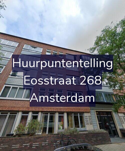Foto gevel Huurpuntentelling voor Eosstraat 268, Amsterdam