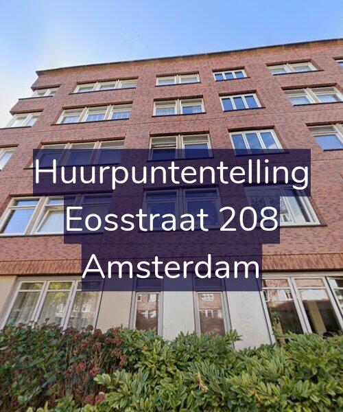 Foto gevel Huurpuntentelling voor Eosstraat 208, Amsterdam
