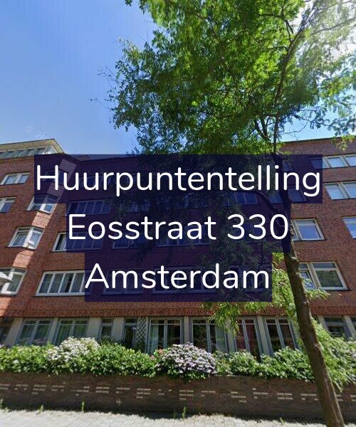 Foto gevel Huurpuntentelling voor Eosstraat 330, Amsterdam