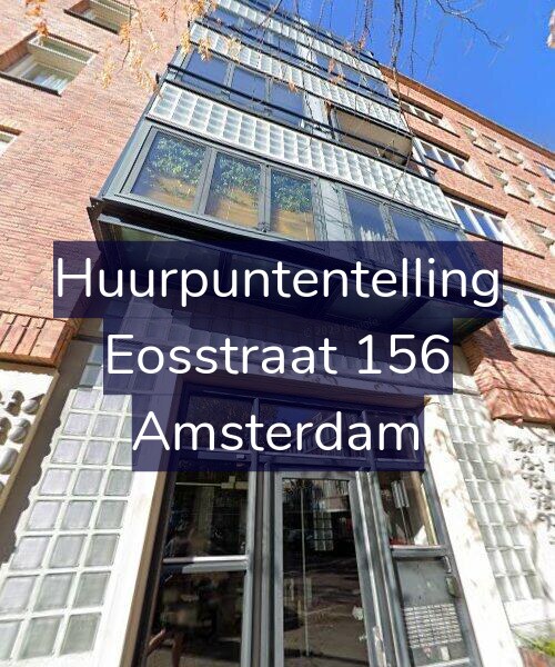 Foto gevel Huurpuntentelling voor Eosstraat 156, Amsterdam
