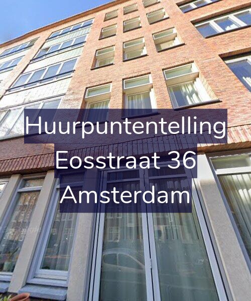 Foto gevel Huurpuntentelling voor Eosstraat 36, Amsterdam