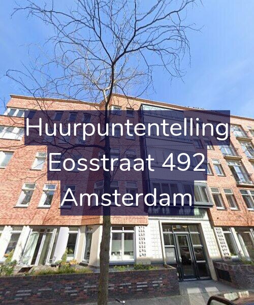 Foto gevel Huurpuntentelling voor Eosstraat 492, Amsterdam
