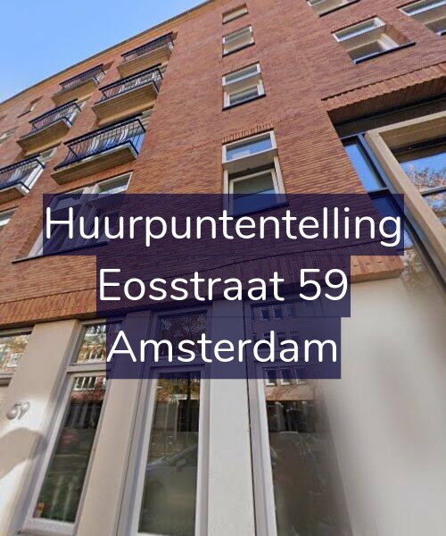 Foto gevel Huurpuntentelling voor Eosstraat 59, Amsterdam