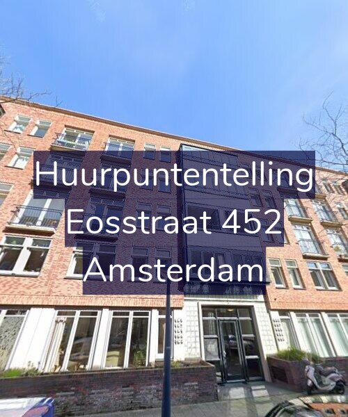 Foto gevel Huurpuntentelling voor Eosstraat 452, Amsterdam