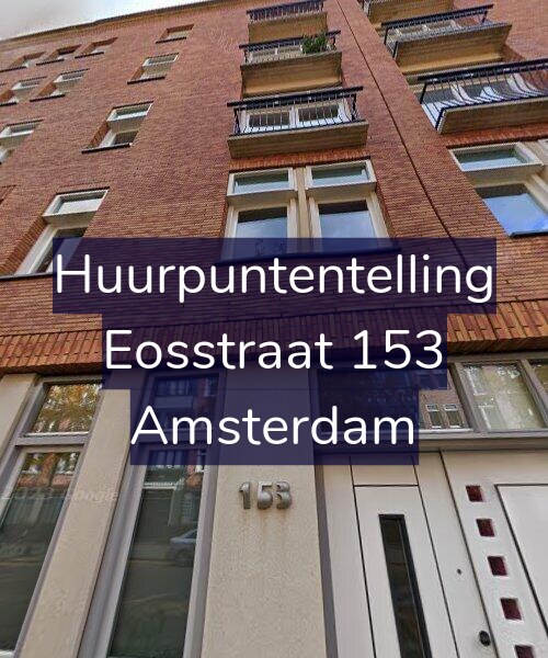 Foto gevel Huurpuntentelling voor Eosstraat 153, Amsterdam