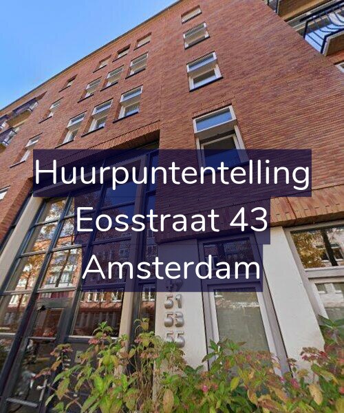 Foto gevel Huurpuntentelling voor Eosstraat 43, Amsterdam