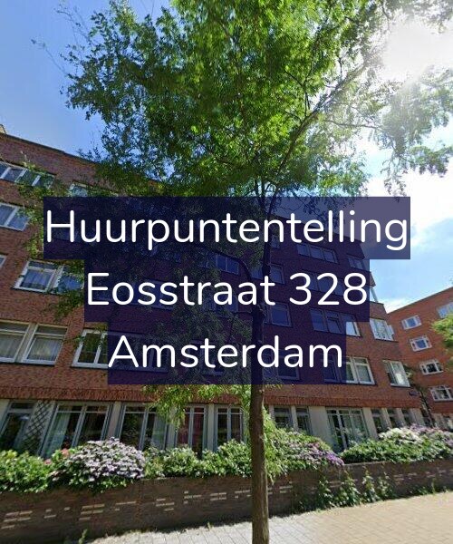 Foto gevel Huurpuntentelling voor Eosstraat 328, Amsterdam