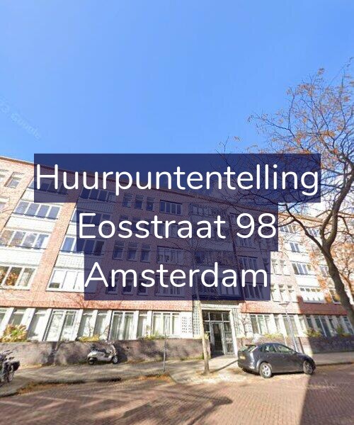 Foto gevel Huurpuntentelling voor Eosstraat 98, Amsterdam