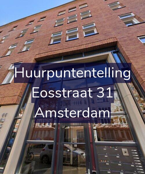 Foto gevel Huurpuntentelling voor Eosstraat 31, Amsterdam