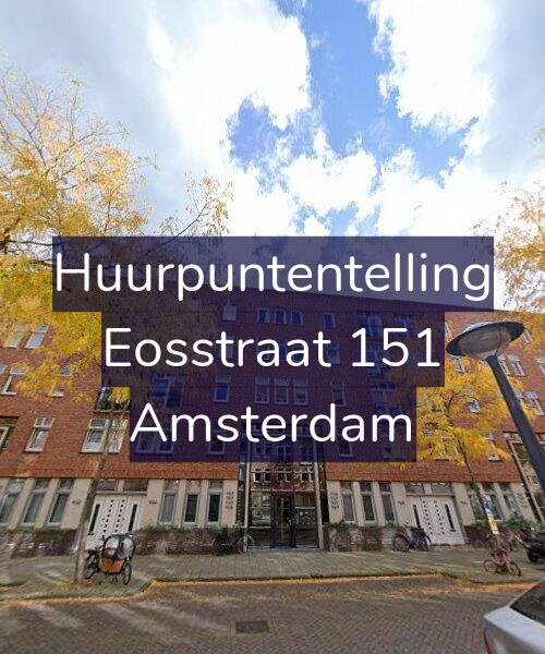 Foto gevel Huurpuntentelling voor Eosstraat 151, Amsterdam