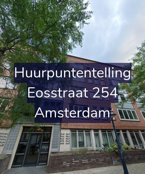 Foto gevel Huurpuntentelling voor Eosstraat 254, Amsterdam