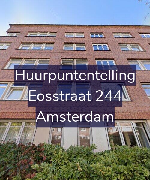 Foto gevel Huurpuntentelling voor Eosstraat 244, Amsterdam