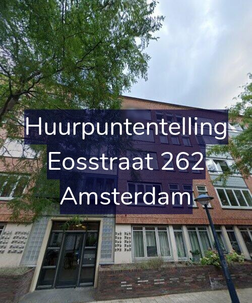 Foto gevel Huurpuntentelling voor Eosstraat 262, Amsterdam
