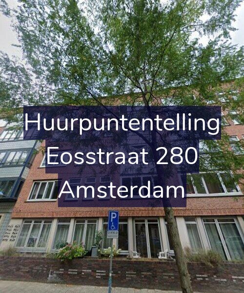 Foto gevel Huurpuntentelling voor Eosstraat 280, Amsterdam