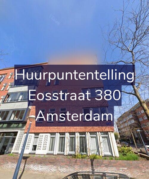 Foto gevel Huurpuntentelling voor Eosstraat 380, Amsterdam