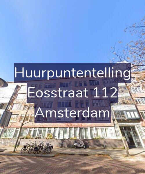 Foto gevel Huurpuntentelling voor Eosstraat 112, Amsterdam