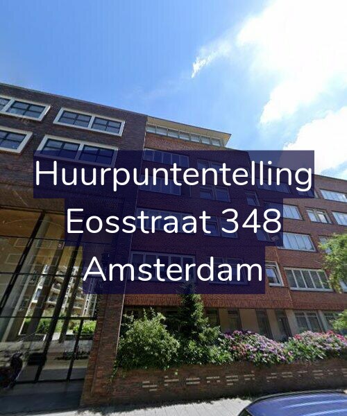 Foto gevel Huurpuntentelling voor Eosstraat 348, Amsterdam
