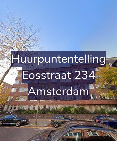 Foto gevel Huurpuntentelling voor Eosstraat 234, Amsterdam