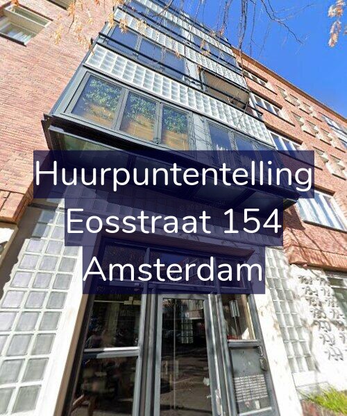 Foto gevel Huurpuntentelling voor Eosstraat 154, Amsterdam
