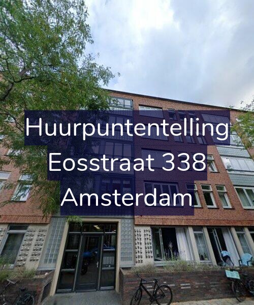 Foto gevel Huurpuntentelling voor Eosstraat 338, Amsterdam