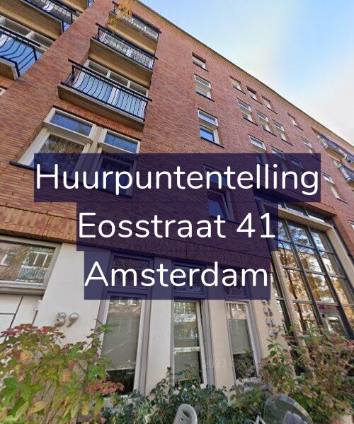 Foto gevel Huurpuntentelling voor Eosstraat 41, Amsterdam