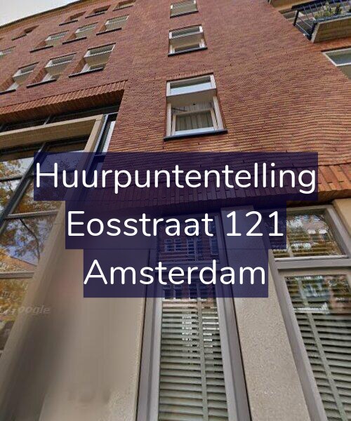 Foto gevel Huurpuntentelling voor Eosstraat 121, Amsterdam
