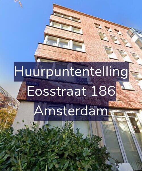 Foto gevel Huurpuntentelling voor Eosstraat 186, Amsterdam