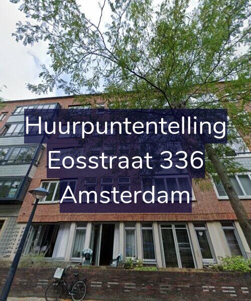 Foto gevel Huurpuntentelling voor Eosstraat 336, Amsterdam