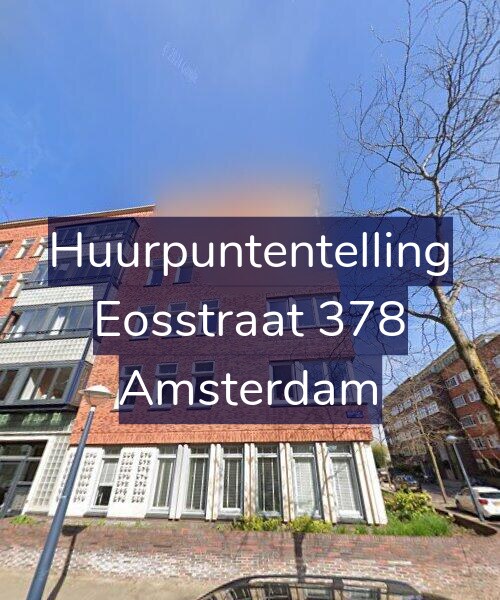 Foto gevel Huurpuntentelling voor Eosstraat 378, Amsterdam