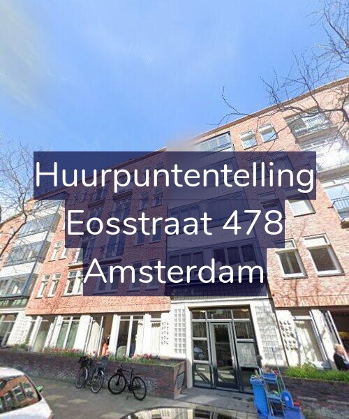 Foto gevel Huurpuntentelling voor Eosstraat 478, Amsterdam
