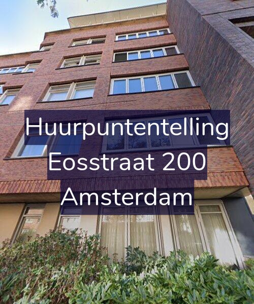 Foto gevel Huurpuntentelling voor Eosstraat 200, Amsterdam