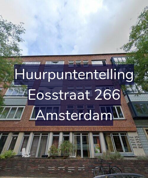 Foto gevel Huurpuntentelling voor Eosstraat 266, Amsterdam