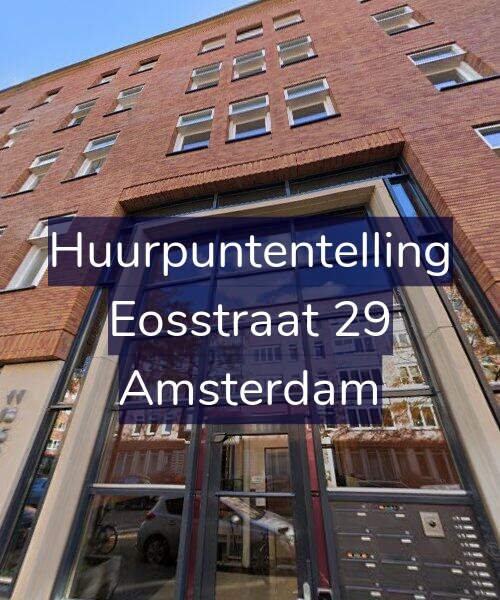 Foto gevel Huurpuntentelling voor Eosstraat 29, Amsterdam