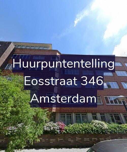 Foto gevel Huurpuntentelling voor Eosstraat 346, Amsterdam