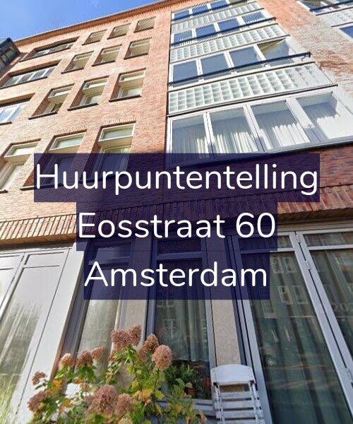 Foto gevel Huurpuntentelling voor Eosstraat 60, Amsterdam