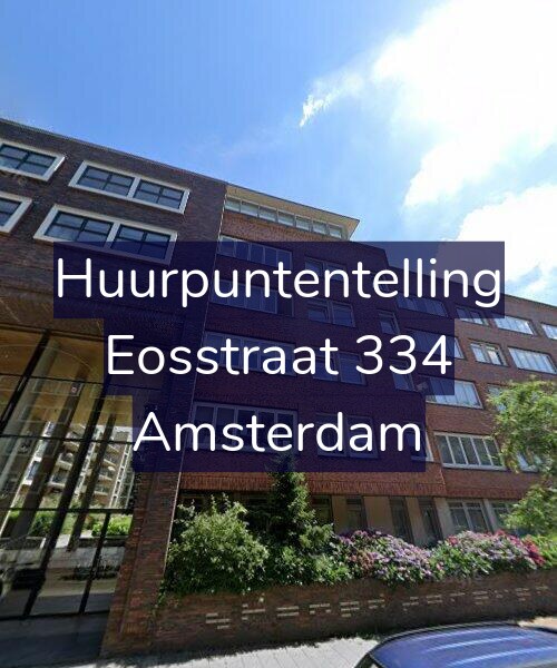 Foto gevel Huurpuntentelling voor Eosstraat 334, Amsterdam