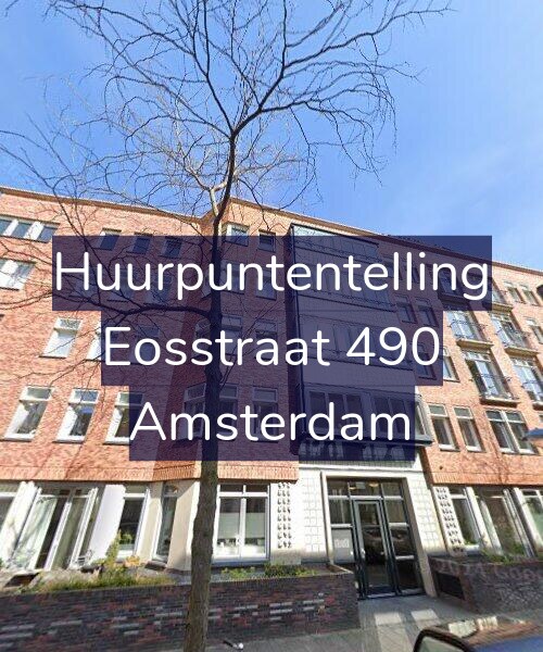 Foto gevel Huurpuntentelling voor Eosstraat 490, Amsterdam