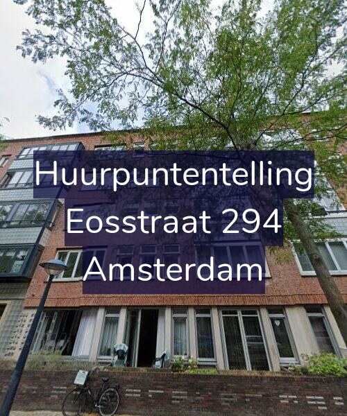 Foto gevel Huurpuntentelling voor Eosstraat 294, Amsterdam
