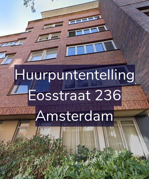 Foto gevel Huurpuntentelling voor Eosstraat 236, Amsterdam