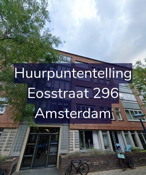 Foto gevel Huurpuntentelling voor Eosstraat 296, Amsterdam