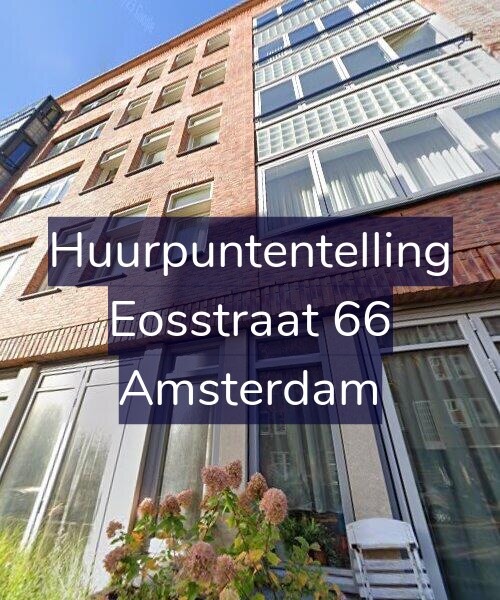 Foto gevel Huurpuntentelling voor Eosstraat 66, Amsterdam